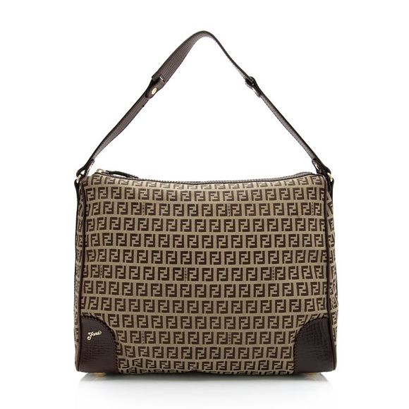 Fendi Handbags - Fendi Zucchino Large Hobo